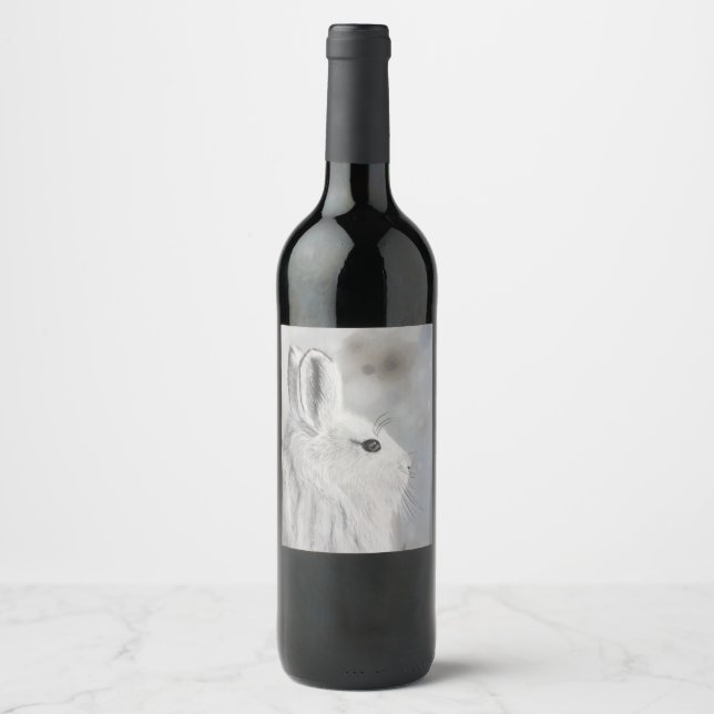 Snowshoe Hare Wine Label (Front)