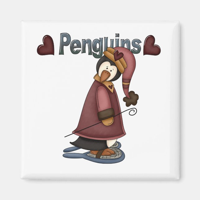 Snowshoe Penguin T-shirts and Gifts Magnet (Front)