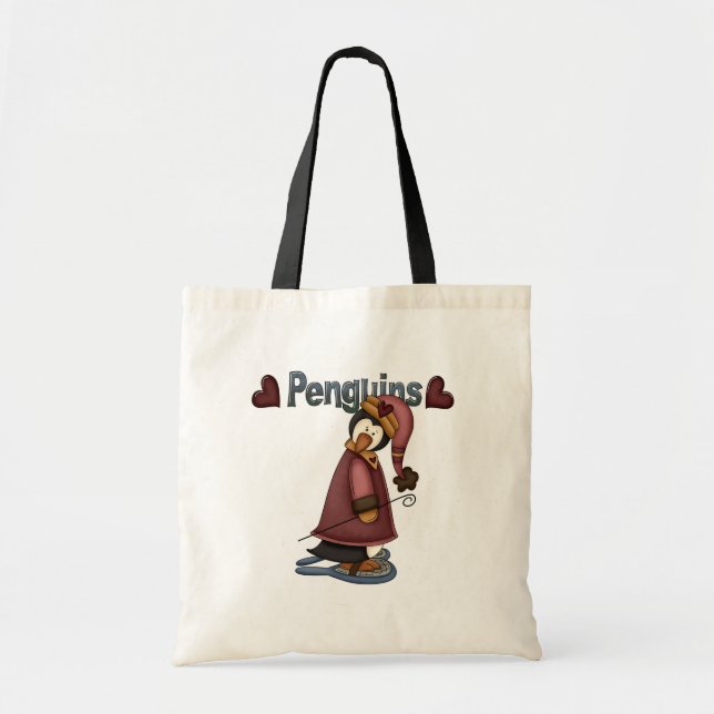 Snowshoe Penguin T-shirts and Gifts Tote Bag (Front)
