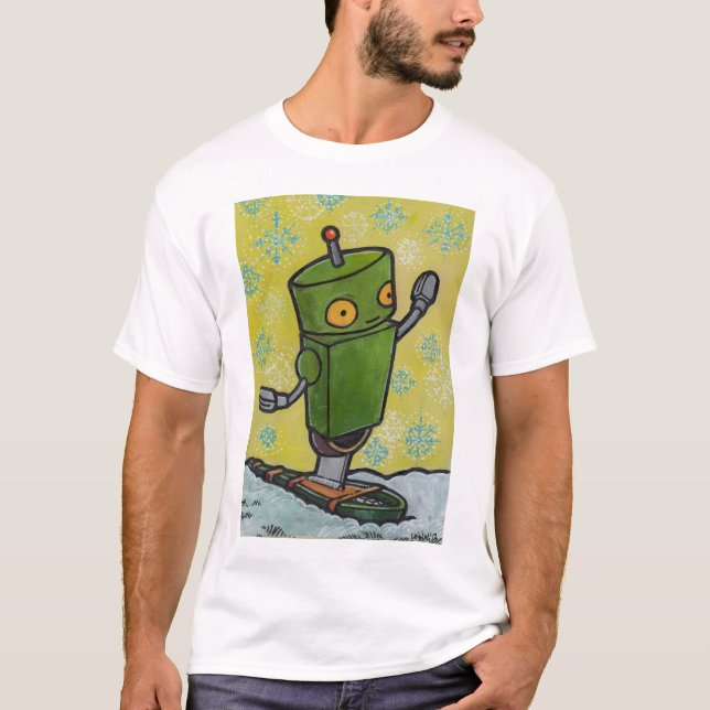 Snowshoe Robot T-Shirt (Front)