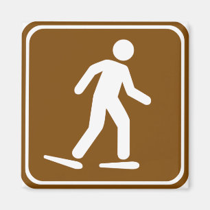 Snowshoe Trail Highway Sign Magnet
