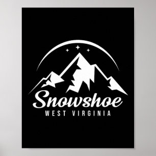 Snowshoe West Virginia Ski Resort Skiing Snowboard Poster