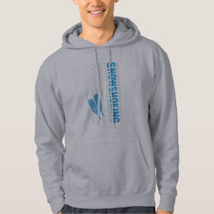 Snowshoeing Flag graphic Hoodie
