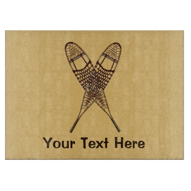 Snowshoes Cutting Board (Front)