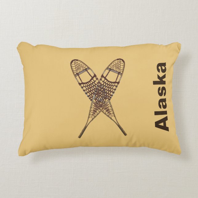 Snowshoes Decorative Cushion (Front)