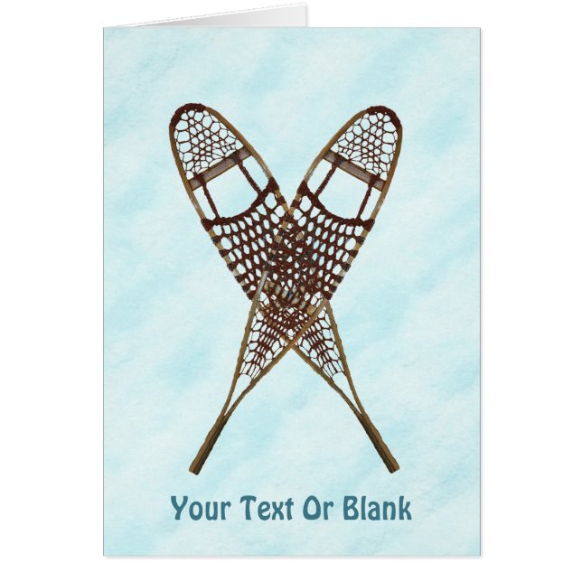 Snowshoes On Snow (Front)