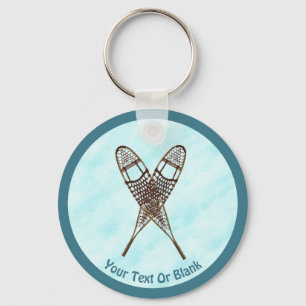 Snowshoes On Snow Key Ring