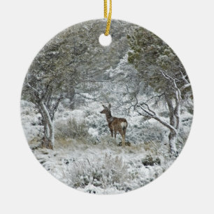 Snowstorm Ceramic Tree Decoration