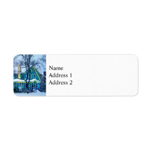 Snowstorm Return Address Label