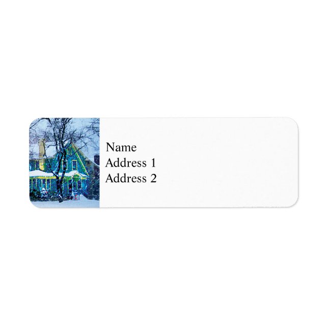 Snowstorm Return Address Label (Front)