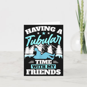 Snowtubing Winter Srts Snow Tubing Card