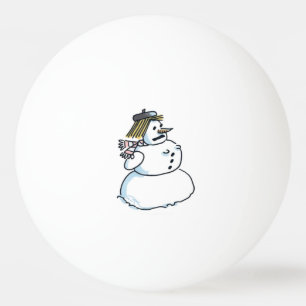 Snowwoman 1-star ping pong ball