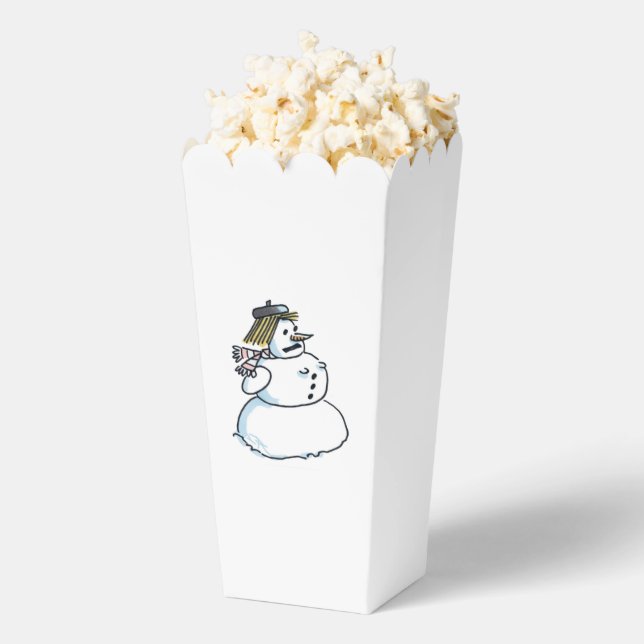 Snowwoman popcorn boxes (Popped)