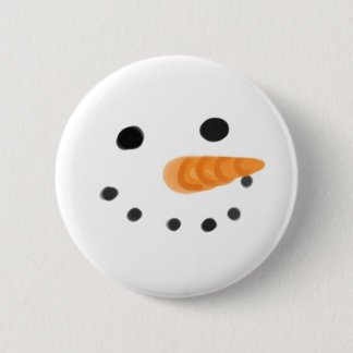 Snowy 6 Cm Round Badge