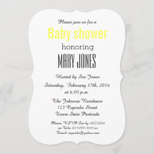 Snowy Baby Shower Invitation