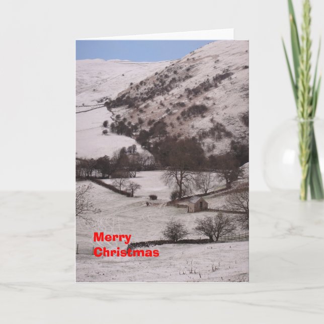 Snowy barn card (Front)