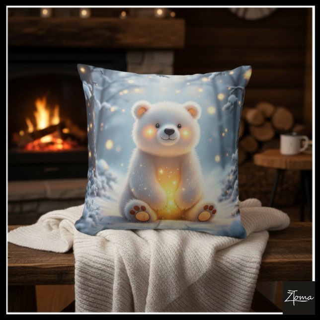 Snowy Bear Haven Pillow (Creator Uploaded)
