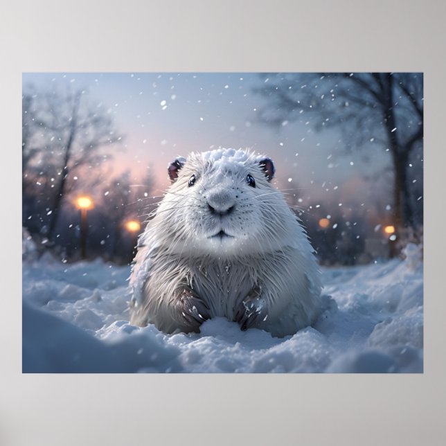 Snowy Beaver Poster (Front)