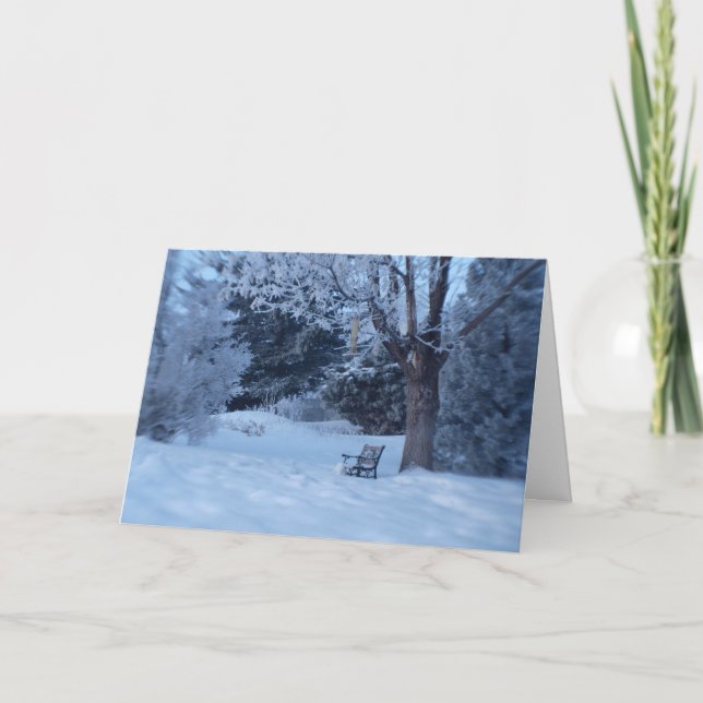 Snowy Bench Card (Front)
