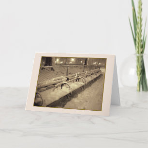 'Snowy Benches' Holiday Card - Christmas
