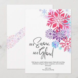 Snowy Bliss Christmas Holiday Card