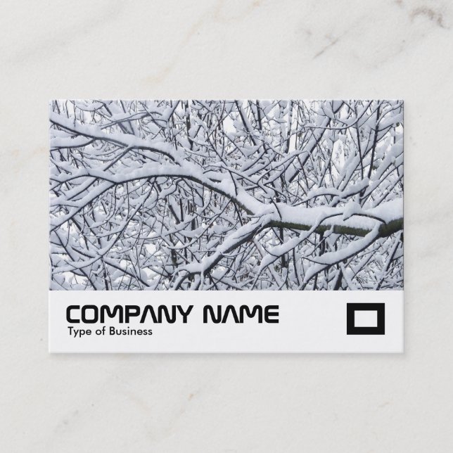 Snowy Branches Business Card (Front)