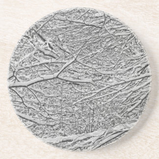 Snowy Branches Coaster