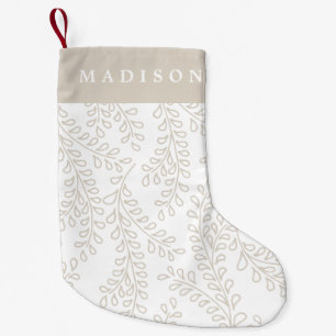 Snowy Branches Collection Small Christmas Stocking