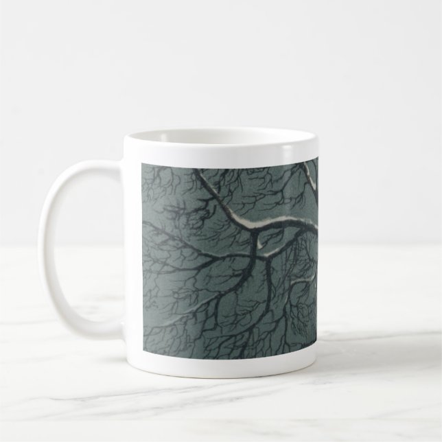 Snowy Branches mug (Left)