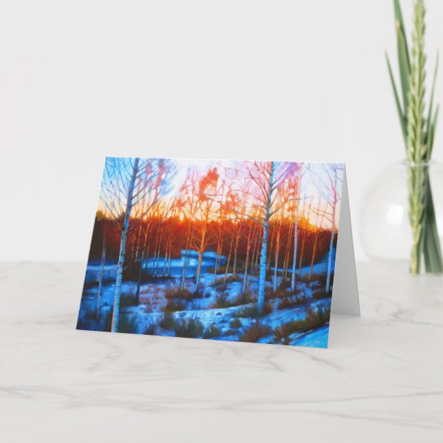 Snowy Christmas Card (blank on inside) (Front)