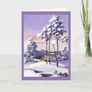 Snowy Christmas Holiday Card