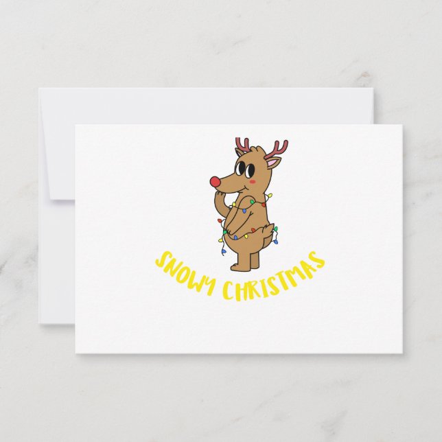 SNOWY CHRISTMAS INVITATION (Front)