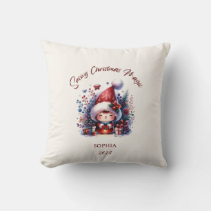 Snowy Christmas Magic  Cushion