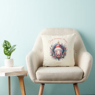 Snowy Christmas Magic Cushion