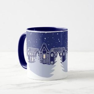 Snowy Christmas Night Mug
