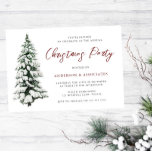 Snowy Christmas Tree Festive Christmas Party Invitation<br><div class="desc">Snowy Christmas Tree Festive Christmas Party Invitation

See matching collection in Niche and Nest Store</div>