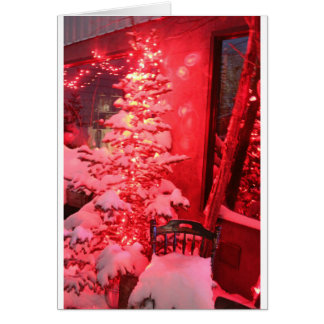 Snowy Christmas Tree Lights