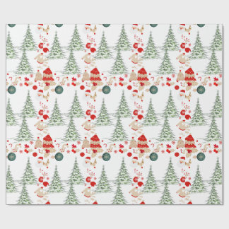 Snowy Christmas Wrap Wrapping Paper