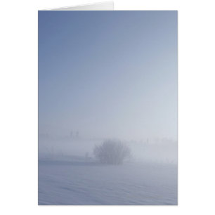 Snowy cold winter landscape