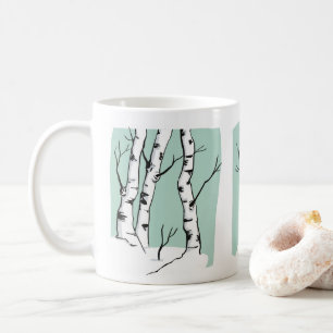 Snowy Colorado Aspen Tree 11oz Ceramic Mug