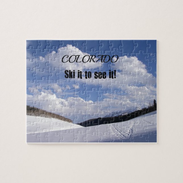 Snowy Colorado Ski Slopes Jigsaw Puzzle (Horizontal)