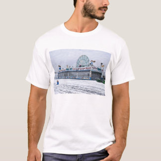 Snowy Coney Island T-Shirt