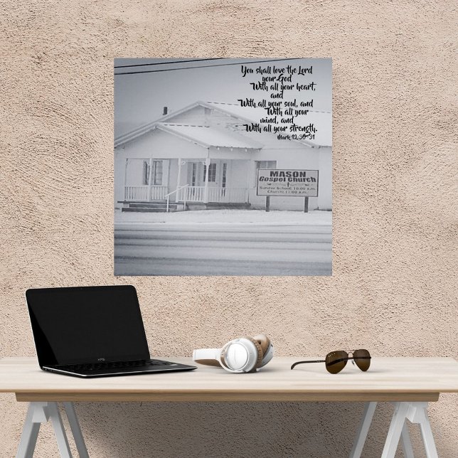 Snowy Country Church Scripture Poster (Creator Uploaded)