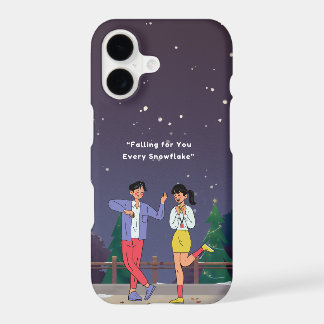 Snowy Couple – Romantic Holiday Phone Case