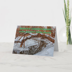 Snowy Creek Christmas Card Greeting Card