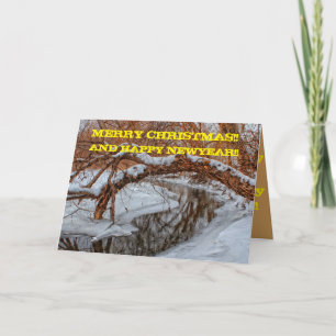 Snowy Creek Christmas Card Greeting Card
