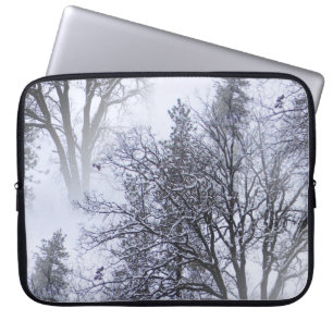 Snowy day in the trees... laptop sleeve