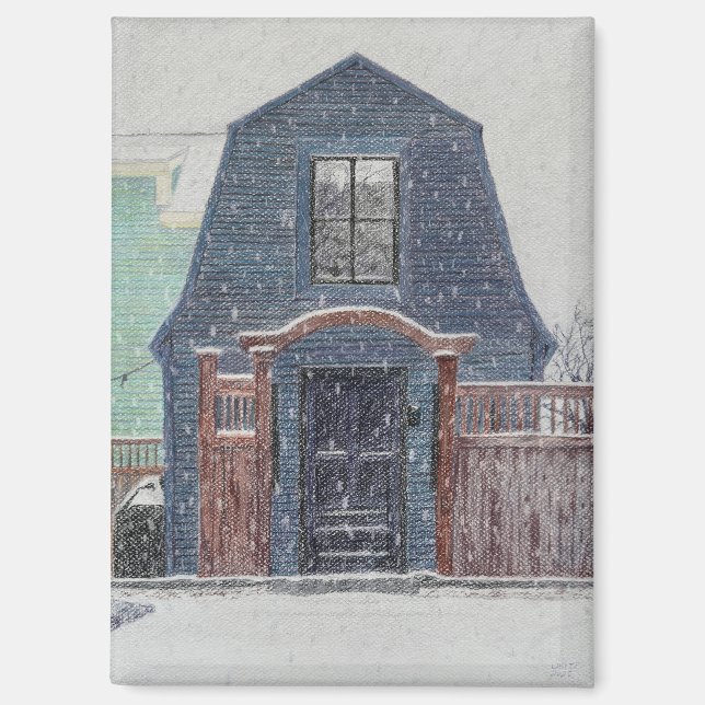 Snowy Day Magnet (Front)