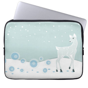 Snowy Deer Laptop Sleeve