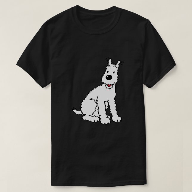 Snowy dog Tin Tin Classic T-Shirt (Design Front)
